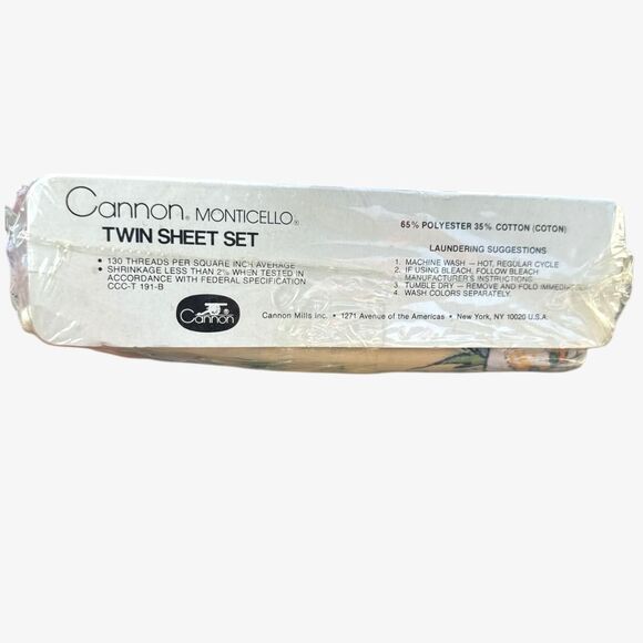 Vintage Floral Twin Sheet Set - Picture 5 of 5